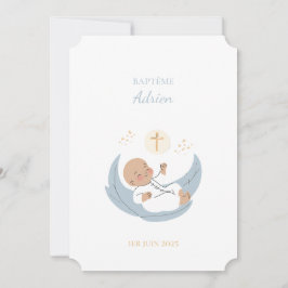 Invitación Faire-part de Baptême Adrien
