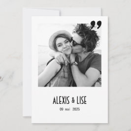 Invitación Faire-Part de mariage Apostrophe