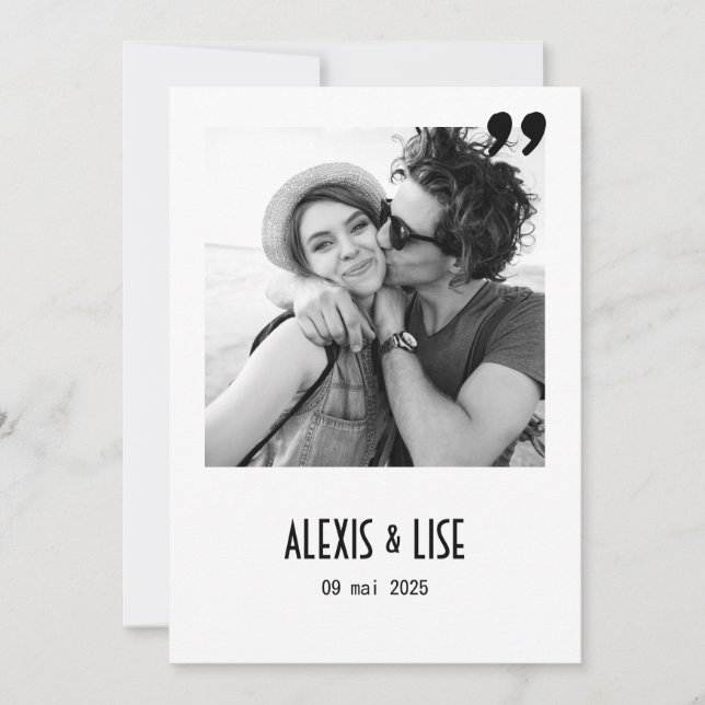 Invitación Faire-Part de mariage Apostrophe (Anverso)