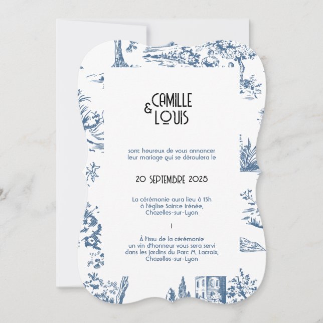 Invitación Faire-Part de mariage Victoria (Anverso)