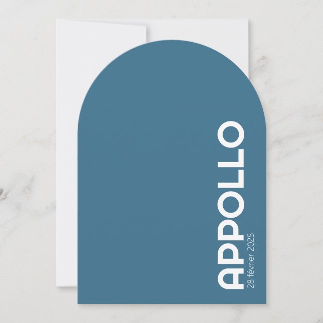 Invitación Faire-part de naissance APPOLLO III (Anverso)