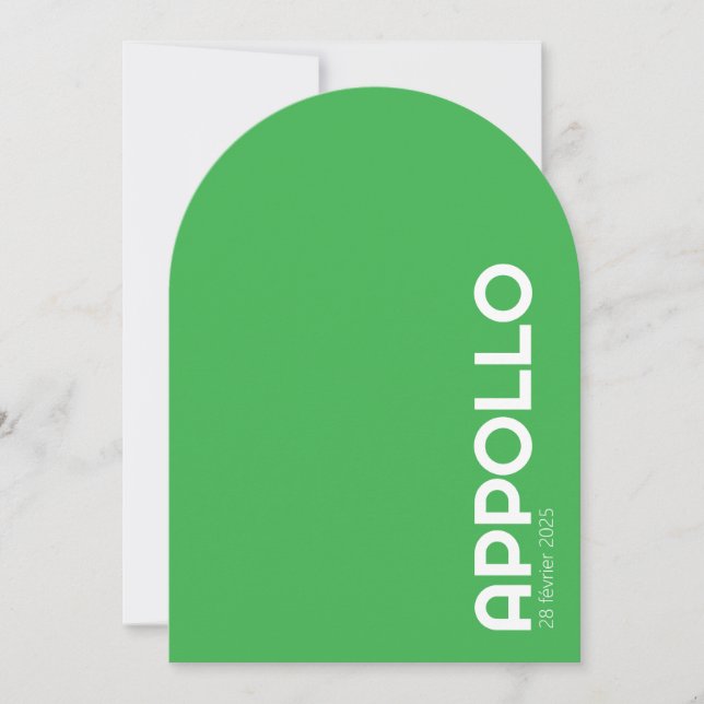 Invitación Faire-part de naissance APPOLLO IV (Anverso)