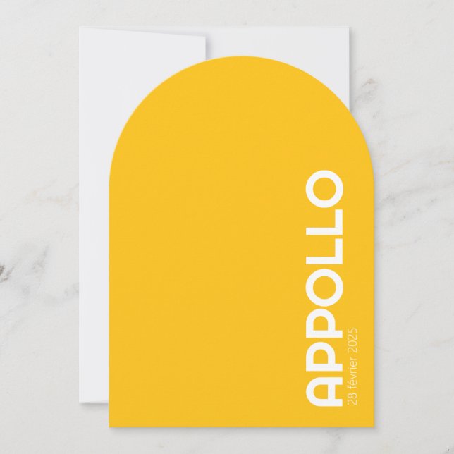 Invitación Faire-part de naissance APPOLO (Anverso)