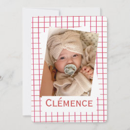 Invitación Faire-Part de naissance "Linéa"