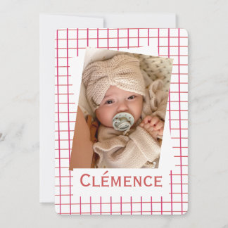 Invitación Faire-Part de naissance "Linéa"
