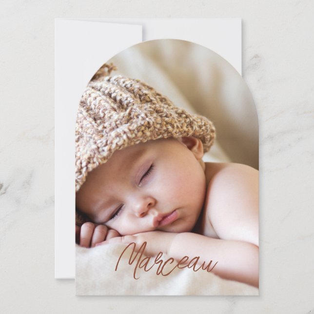 Invitación Faire-part de naissance Marceau (Anverso)