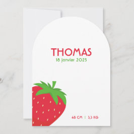 Invitación Faire-part de naissance Thomas