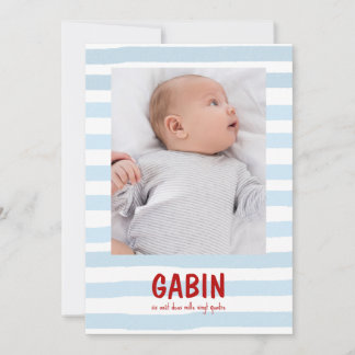Invitación Faire-Part Gabin