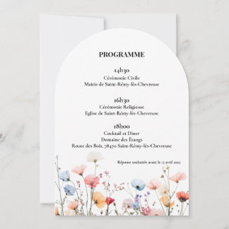 Invitación Faire-part Mariage printanier