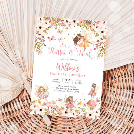 Invitación Fairy 1st Birthday Party Invitation