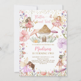 Invitación Fairy Birday Whimsical Princess Fairy Birday