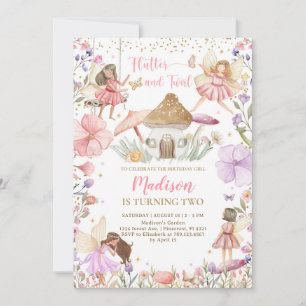 Invitación Fairy Birday Whimsical Princess Fairy Birday