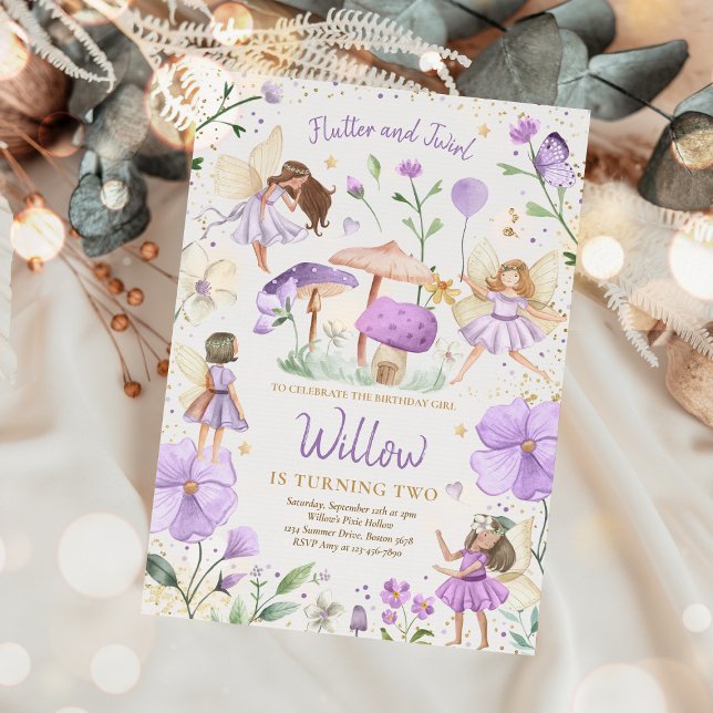 Invitación Fairy Birday Whimsical Princess Fairy Birday (Subido por el creador)