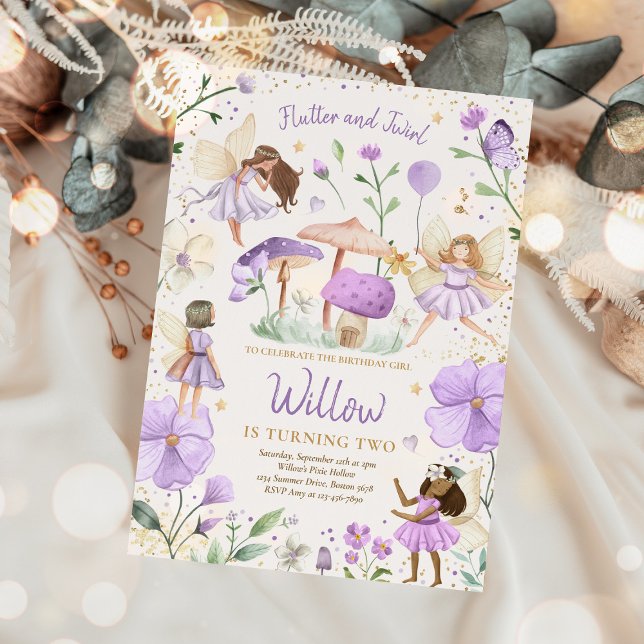 Invitación Fairy Birday Whimsical Princess Fairy Birday (Subido por el creador)
