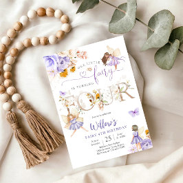 Invitación Fairy Birthday Invitation Girl