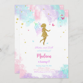 Invitación Fairy Birthday Party