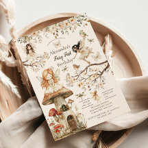Fairy First Birday Woodland Floral
