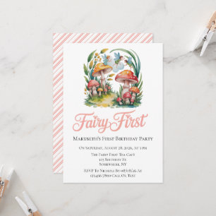 Invitación Fairy First Chica Birthday Party