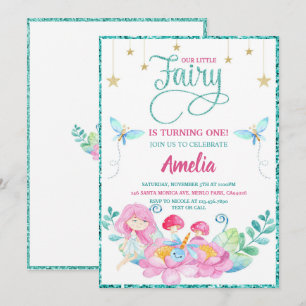 Invitación Fairy First Magic Birday