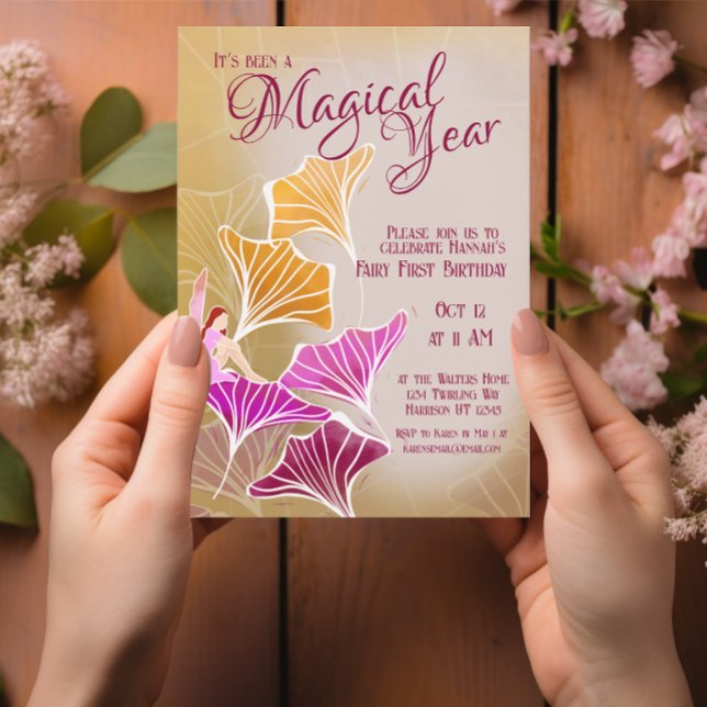 Invitación Fairy First Magic Birday (Subido por el creador)