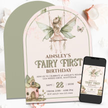 Fairy First Personalized Pink Sage Primer cumpleañ
