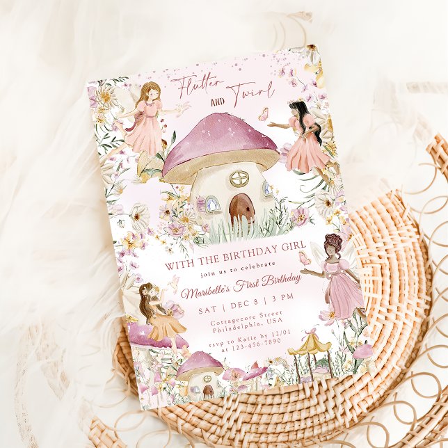 Invitación Fairy Floral Garden Chicas de pixie cumpleaños I (Subido por el creador)