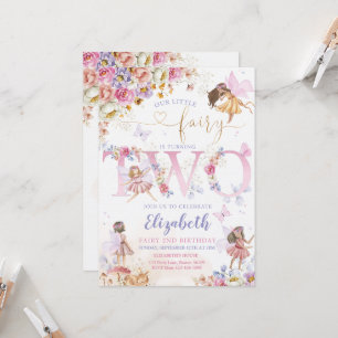 Invitación Fairy Garden Birday Fairy Forest