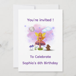 Invitación Fairy Garden Birthday Invitation