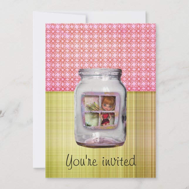 Invitación Fairy Jar House invita (Anverso)