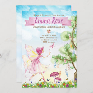 Invitación Fairy Magic Birday party