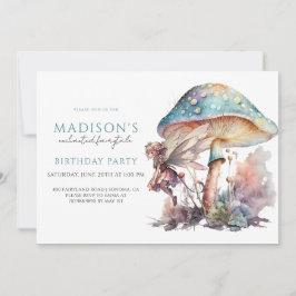 Invitación Fairy Pixie Fairytale Chica Birthday Party