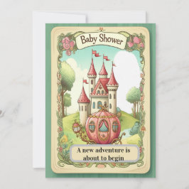 Invitación Fairy Tale Castle Baby Shower Invitation