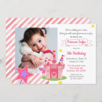 Fairy Tale Castle Pink Princess Photo Birday