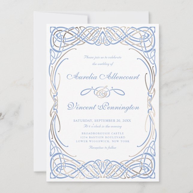 Invitación Fairy Tale Fantasy Storybook Boda (Anverso)