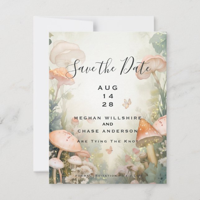 Invitación Fairy Tale Woodland Fairycore Romance (Anverso)