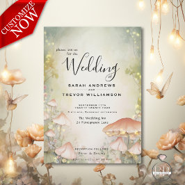 Invitación Fairy Tale Woodland Fairycore Romance