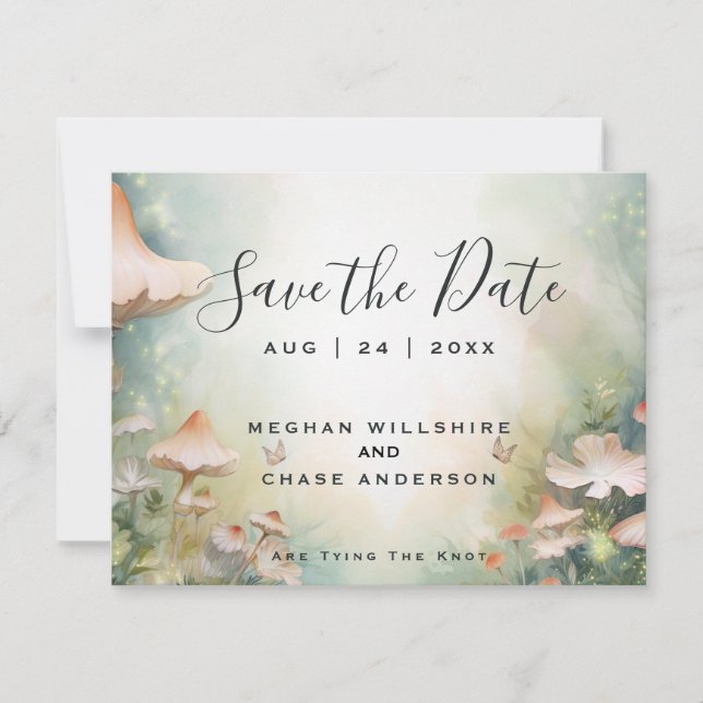 Invitación Fairy Tale Woodland Fairycore Romance (Anverso)