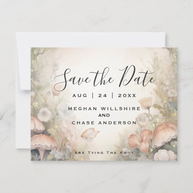 Invitación Fairy Tale Woodland Fairycore Romance (Anverso)