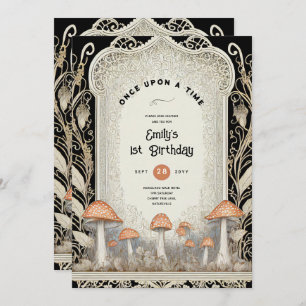 INVITACIÓN FAIRYCORE FAIRYTALE BABYSHOWER PRIMER CUMPLEAÑOS C