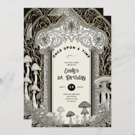 INVITACIÓN FAIRYCORE FAIRYTALE BABYSHOWER PRIMER CUMPLEAÑOS C