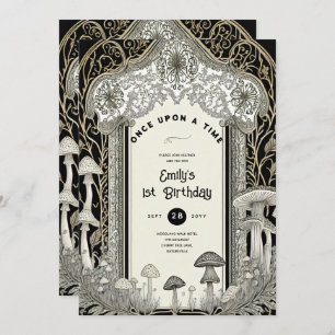 INVITACIÓN FAIRYCORE FAIRYTALE BABYSHOWER PRIMER CUMPLEAÑOS C