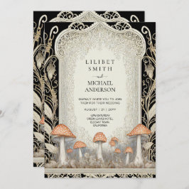 Invitación Fairytale Boda Fairycore Mushrooms Forest