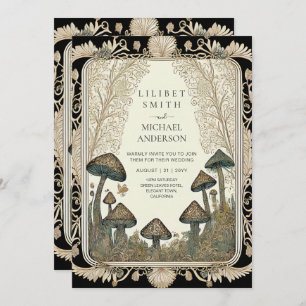 Invitación Fairytale Boda Fairycore Mushrooms Forest