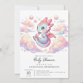 Invitación Fairytale Dragon Baby Shower