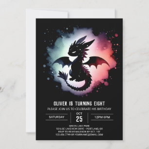 Invitación Fairytale Dragon Birthday Personalizable