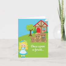 Fairytale Goldilocks and Bears Chicas Cumpleaños