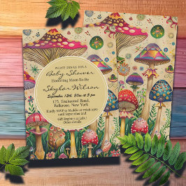 Invitación Fairytale Mushrooms Baby Shower