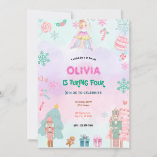 Invitación Fairytale Princesa Chica Cumpleaños