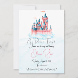 Invitación Fairytale Princess Castle Birday Party