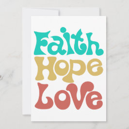 Invitación Faith Hope Love